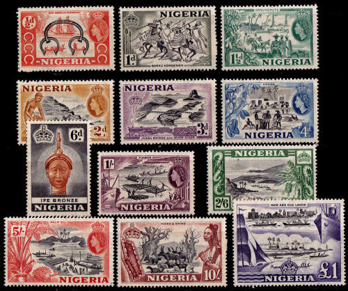 NIGERIA 1953, 1 Sept. Local Motives, set, MH, CV +/- R 1,310.00 view scans
