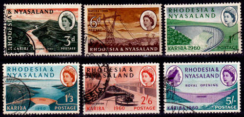 RHODESIA and NYASALAND 1960, 17 May. Open Kariba Scheme, set, UH, CV R 419.00 view scans