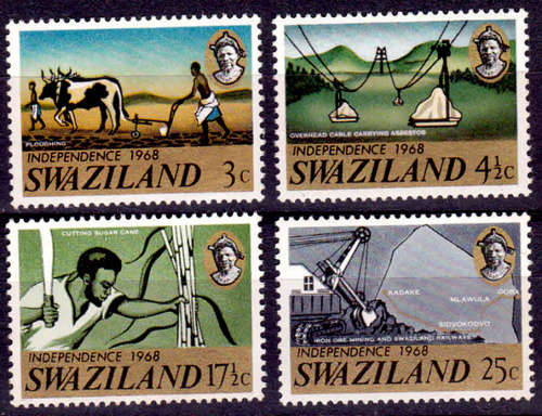 SWAZILAND 1968, 6 Sept. INDEPENDENCE, set, MNH, CV +/-R 50.00 view scans
