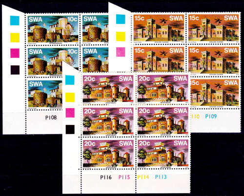 SWA 1976, 15 May. HISTORIC CASTLES, set controls, MNH, CV R 45.00 view scans