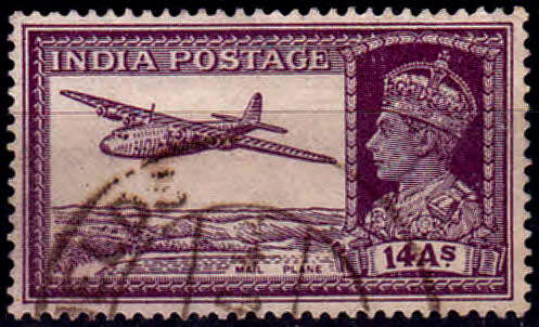 INDIA 1940, 15 Oct. KING GEORGE VI 1895-1952, single, UH, CV +/- R 28.00 view scans