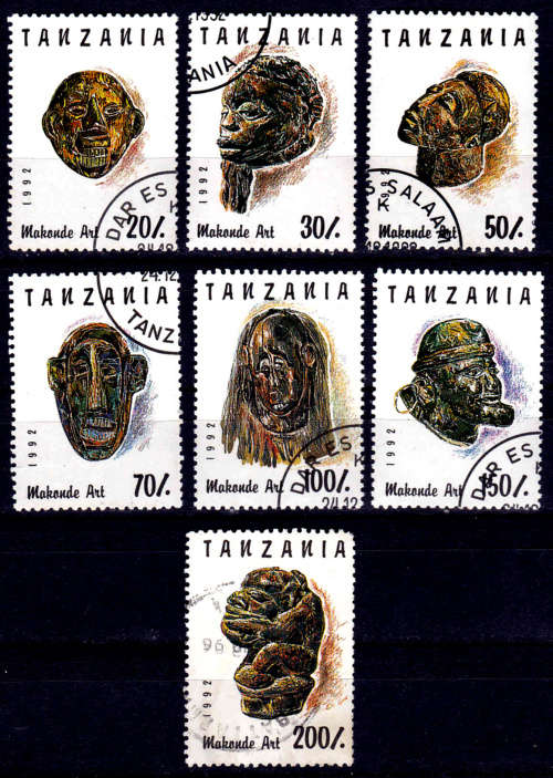 TANZANIA 1992, 24 Dec. MAKONDE ART, set, UNH, CV +/-R  56.00, view scans
