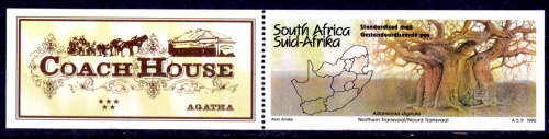 RSA 1997, 26 Feb. Agatha Coach House, mini sheet, mint. CV R 45.00 view scans