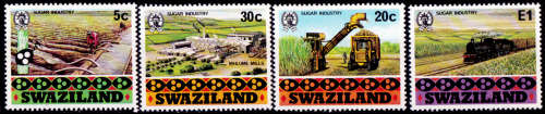 SWAZILAND 1982, 1 Sept.  Sugar Industry, set, MNH, CV +/-R  65.00 view scans