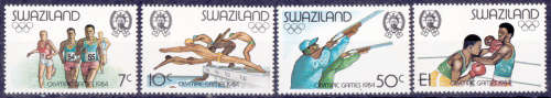 SWAZILAND 1984, 28 July. Olympic Games-LA, USA, set, MNH, CV +/-R 60.00 view scans