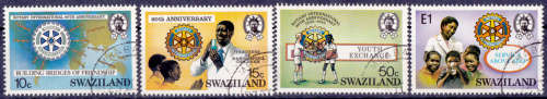SWAZILAND 1985, 23 Feb. 80th Anniv of Rotary Intl, set, UNH, CV +/-R 40.00 view scans