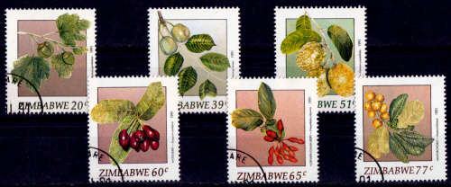 ZIMBABWE 1991, 17 July. WILD FRUITS, set, CTO, CV +/-R ?? view scans
