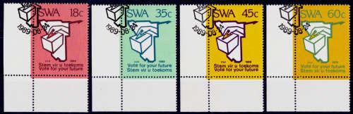 SWA 1989, 24 Aug. UN RESOLUTION 435 CONSTITUTIONAL ELECTION, set, CTO, CV R ?? view scans