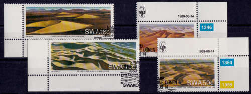 SWA 1989, 14 Aug. NAMIB DESERT SAND DUNES. set, CTO, CV R ?? view scans