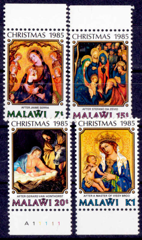 MALAWI 1985, 14 Oct. Christmas - Nativity Paintings, set, MNH, CV+/- R 100.00 view scans