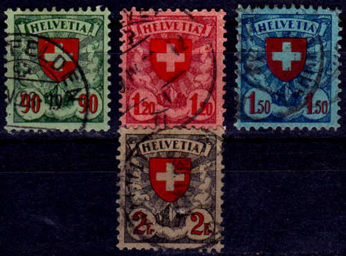 SWITZERLAND 1924, 1 Oct, Coat of Arms, set, UH, CV +/-R 400.00 view scans