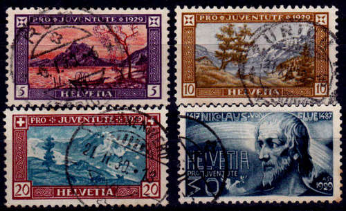 SWITZERLAND 1929, 1 Dec, PRO JUVENTUTE, set, UH, CV +/-R 280.00 view scans