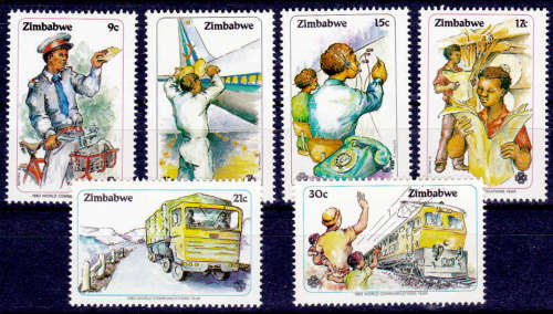 ZIMBABWE 1983, 12 Oct. World Communications Year, set, MNH, CV +/- R 49.00 view scans