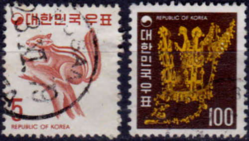 SOUTH KOREA 1974, 10 March. Fauna and Crown, set, UH, CV +/- R 40.00 view scans