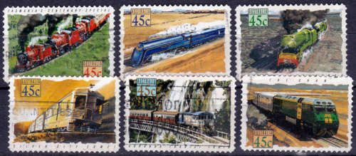 AUSTRALIA 1993, 1 June. Popular Trains, set, UH, CV +/-R 54.00 view scans