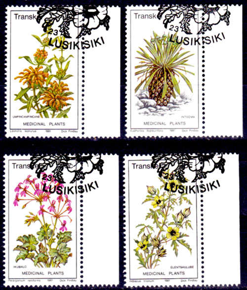 TRANSKEI 1981, 15 April. Medicinal Plants(2nd series), set, CTO, CV R ?? view scans