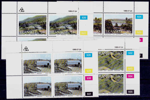 TRANSKEI 1986, 24 July. Hydro-Electric Power Stations, set controls, MNH, CV R 40.00 view scans