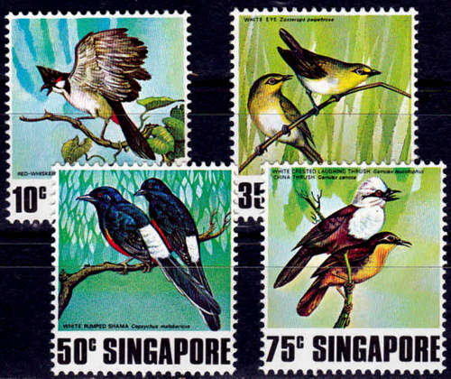 SINGAPORE 1978, 1 July. Songbirds, set, MNH, CV +/-R 160.00 view scans