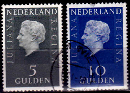 NETHERLANDS 1970. Queen Juliana - New Values, set, UH, CV+/- R 20.00 view scans