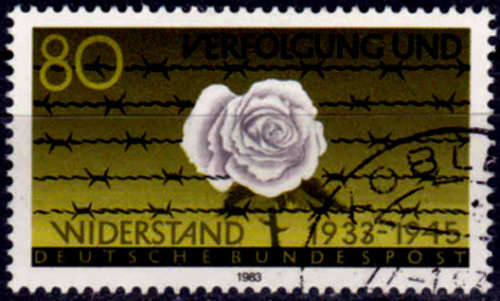 GERMANY 1983, 13 Jan. PERSECUTE and RESISTANCE, single, UH, CV+/- R 5.00 view scans