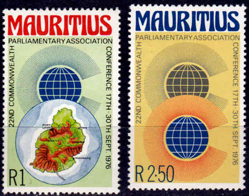MAURITIUS 1976, 22 Sept. PARLIAMENTARY CONFERENCE, set, MH, CV+/- R 30.00 view scans