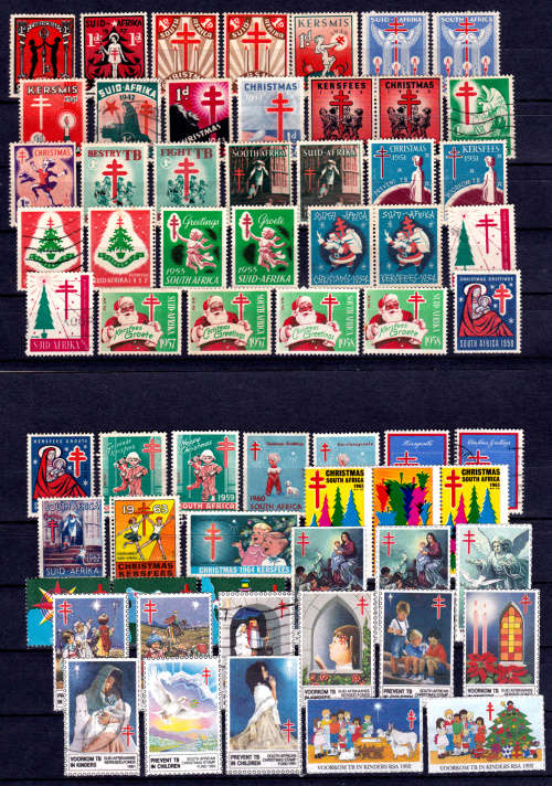 RSA 1936 - 1992, Christmas and TB stamps, mint and used, difficult lot to find CV R ??.00 view scans