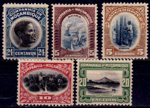 MOZAMBIQUE CO 1925. Landscapes, set, MH, CV+/- R 180.00 view scans