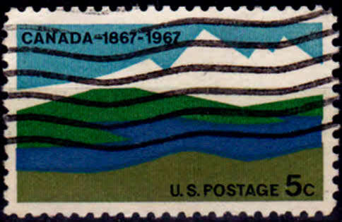 USA 1967, 25 May. Canada, single, UH, CV +/-R 5.00 view scans