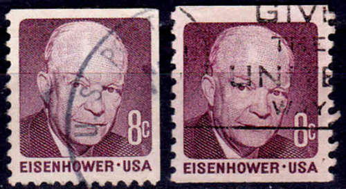 USA 1971, 8 March. Prominent Americans - Dwight D. Eisenhower single, UH, CV +/-R 10.00 view scans