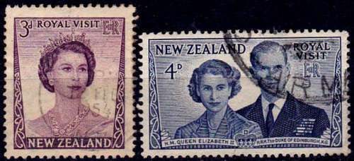 NEW ZEALAND 1953, 9 Dec. Royal Visit, set, UH, CV +/- R 10.00, view scans