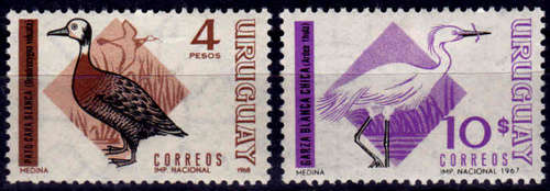 URUGUAY 1968, 16 July. Birds, set, MH, CV +/-R 185.00 view scans