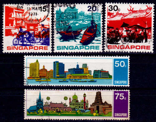 SINGAPORE 1971, 14 April. ASEAN Tourism Year, set, UNH, CV +/-R 260.00 view scans