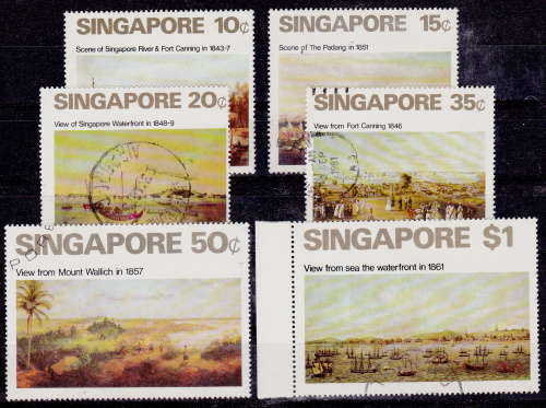 SINGAPORE 1971, 5 Dec. Paintings of Singapore, set, UNH, CV +/-R 1,220.00 view scans