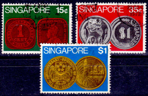 SINGAPORE 1972, 4 June. Coins, set, UH, CV +/-R 180.00 view scans