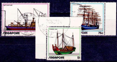 SINGAPORE 1972, 17 Dec. Ships, set, UNH, CV +/-R 270.00 view scans