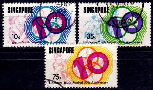 SINGAPORE 1976, 9 Aug. Youth Festival, set, UNH, CV +/-R 70.00 view scans