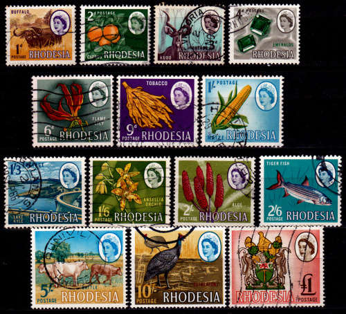 RHODESIA 1966, 9 Feb. DEFINITIVE ISSUE, set, UH, CV R 330.50, view scans