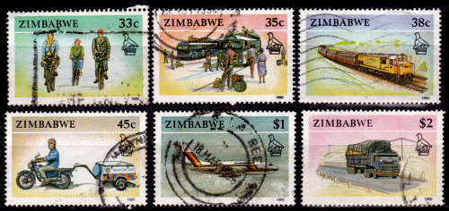ZIMBABWE 1990. 2 Jan. Transport, set, UNH, CV +/- R 100.00 view scans