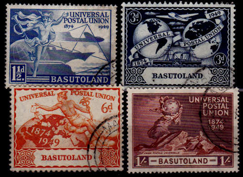 BASUTOLAND 1949, 10 Oct, 75th Anniv of UPU, set, UNH, R 210.00, view scans