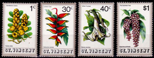ST VINCENT 1972, 31 July. Flowers, set, MNH, CV +/-R 70.00, view scans
