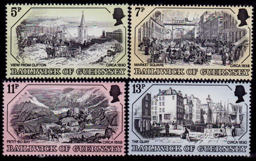 GUERNSEY 1978, 7 Feb. Old Copperplate, set, MNH, CV+/- R 40.00, view scans