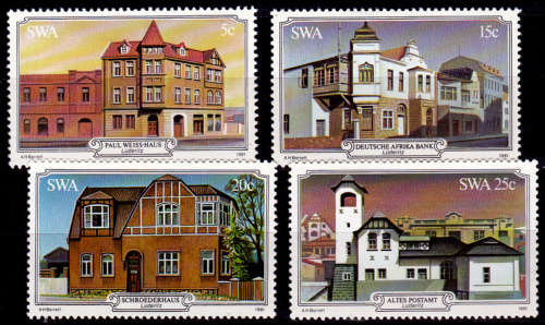 SWA 1981, 16 Oct. Luderitz Buildings, set, MNH, CV R 10.00 view scans