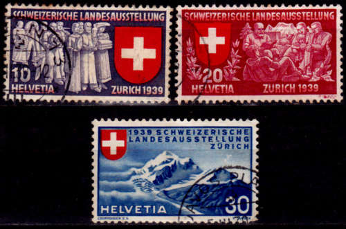 SWITZERLAND 1939, 1 Feb. National Philatelic Exhibition - German, set, UH, CV +/-R 75.00 view scans