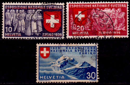 SWITZERLAND 1939, 1 Feb. National Philatelic Exhibition - Italian set, UH, CV +/-R 200.00 view scans