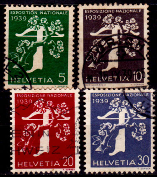 SWITZERLAND 1939, 6 May. National Philatelic Exhibition - French, set, UH, CV +/-R 320.00 view scans