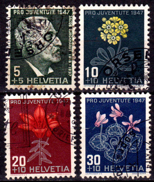 SWITZERLAND 1947, 1 Dec. Pro Juventute-50th Anniv J Burckhardt, set, UH, CV +/-R 170.00 view scans