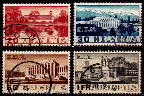 SWITZERLAND 1938, 2 May. International Labour Organization - ILO, set, UH, CV +/-R 340.00 view scans