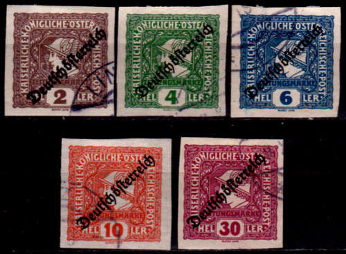 AUSTRIA 1919, Jan. Newspaper Stamps, set, UH, CV+/- R 800.00, view scans