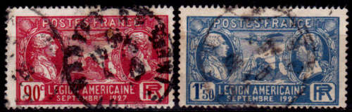 FRANCE 1927, 15 Sept. American Legion in France, set, UH, CV +/-R 50.00 view scans