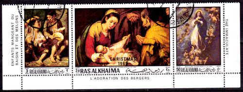 RAS AL KHAIMA 1970, 2 Jan Christmas 1969, incl Airmail, UNH, CV +/-R 75.00 view scans